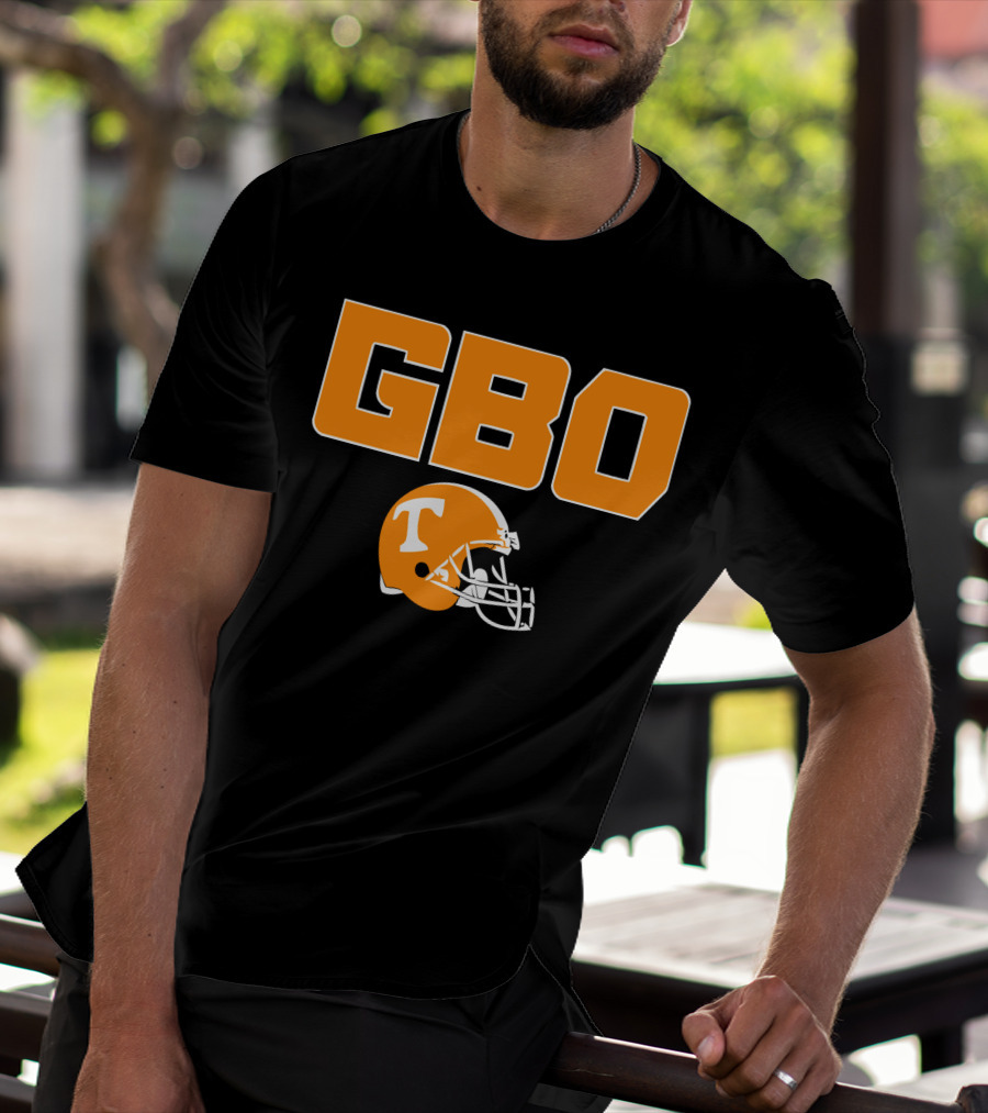 GBO Tennessee Football Go Big Orange T Helmet T-Shirt