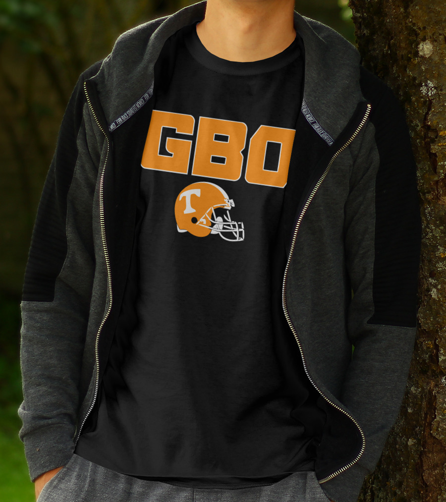 GBO Tennessee Football Go Big Orange T Helmet T-Shirt