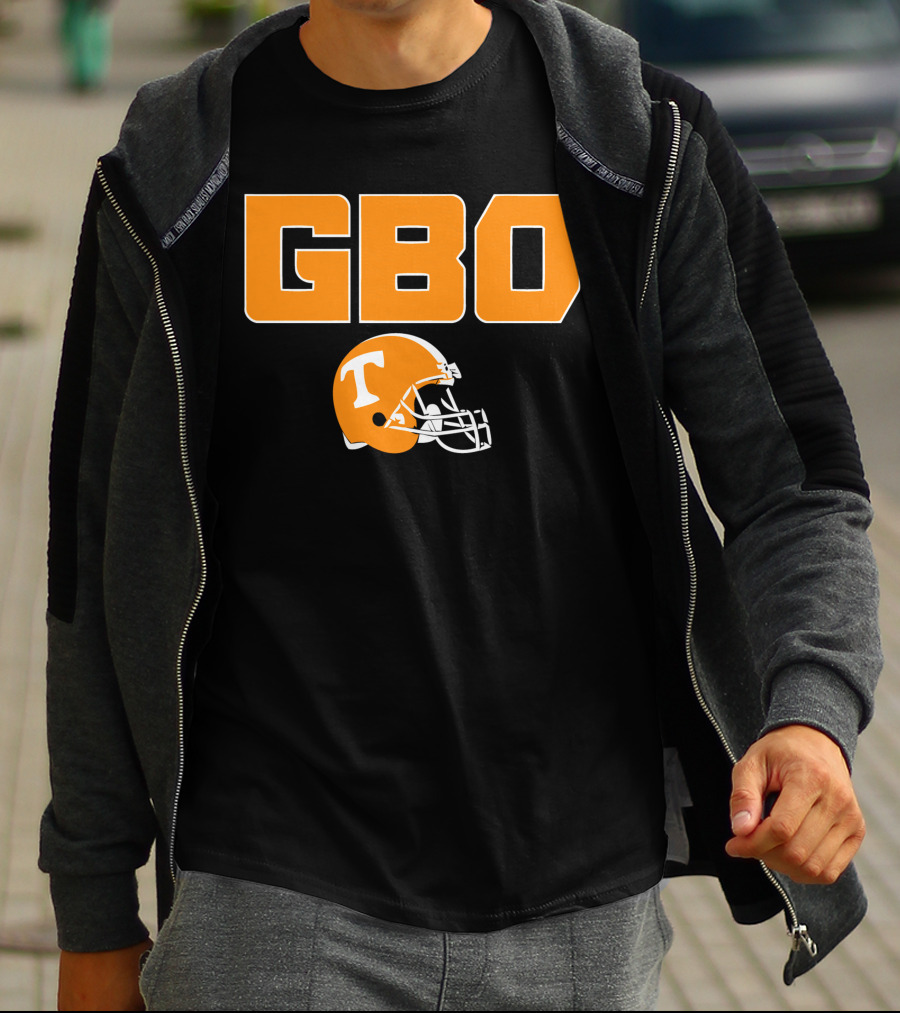 GBO Tennessee Football Go Big Orange T Helmet T-Shirt