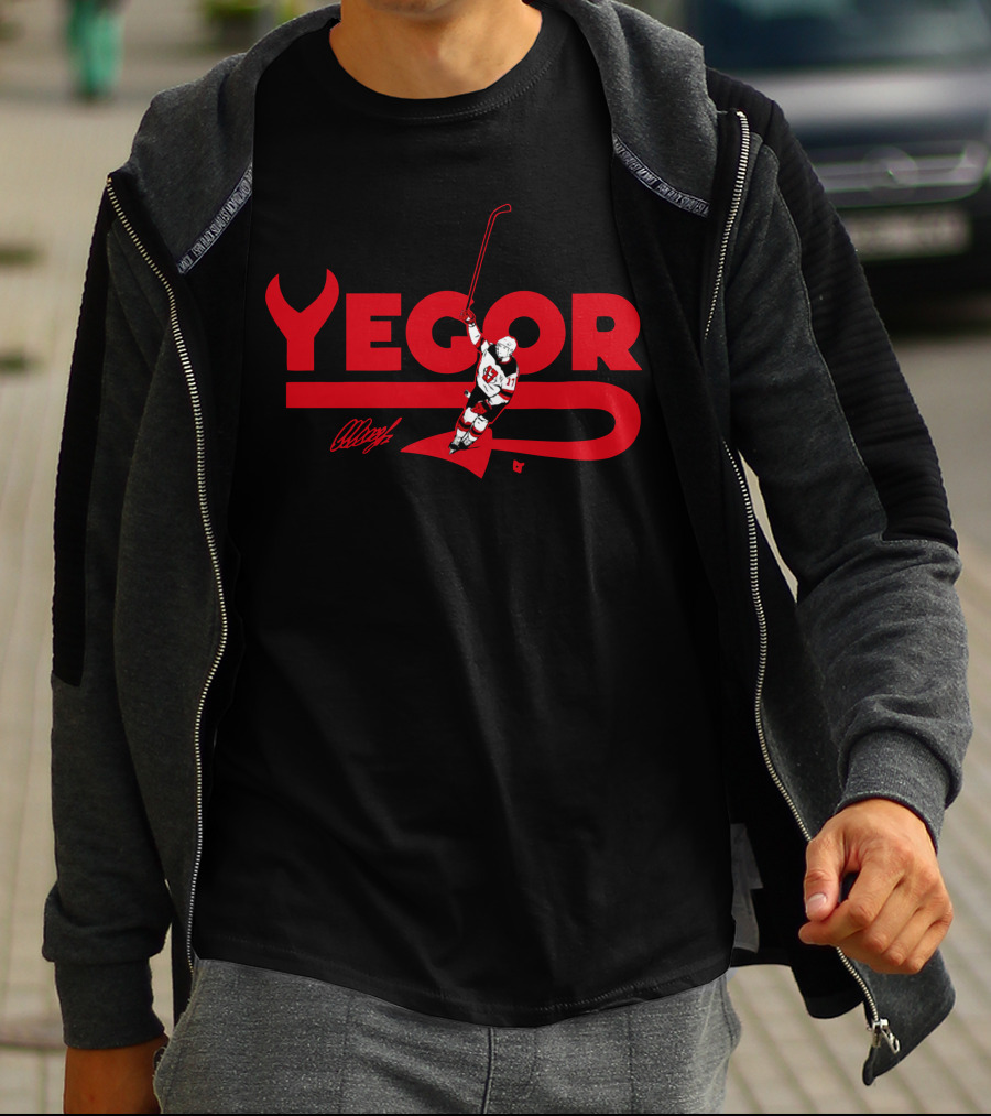 Yegor Sharangovich Celly Hockey Celebration T-Shirt