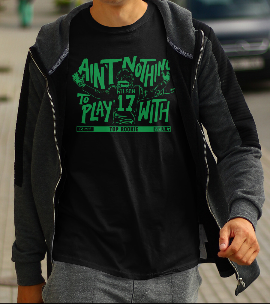 Wilson 17 Ain't Nothing To Play With Top Rookie NFLPA Pepsi T-Shirt