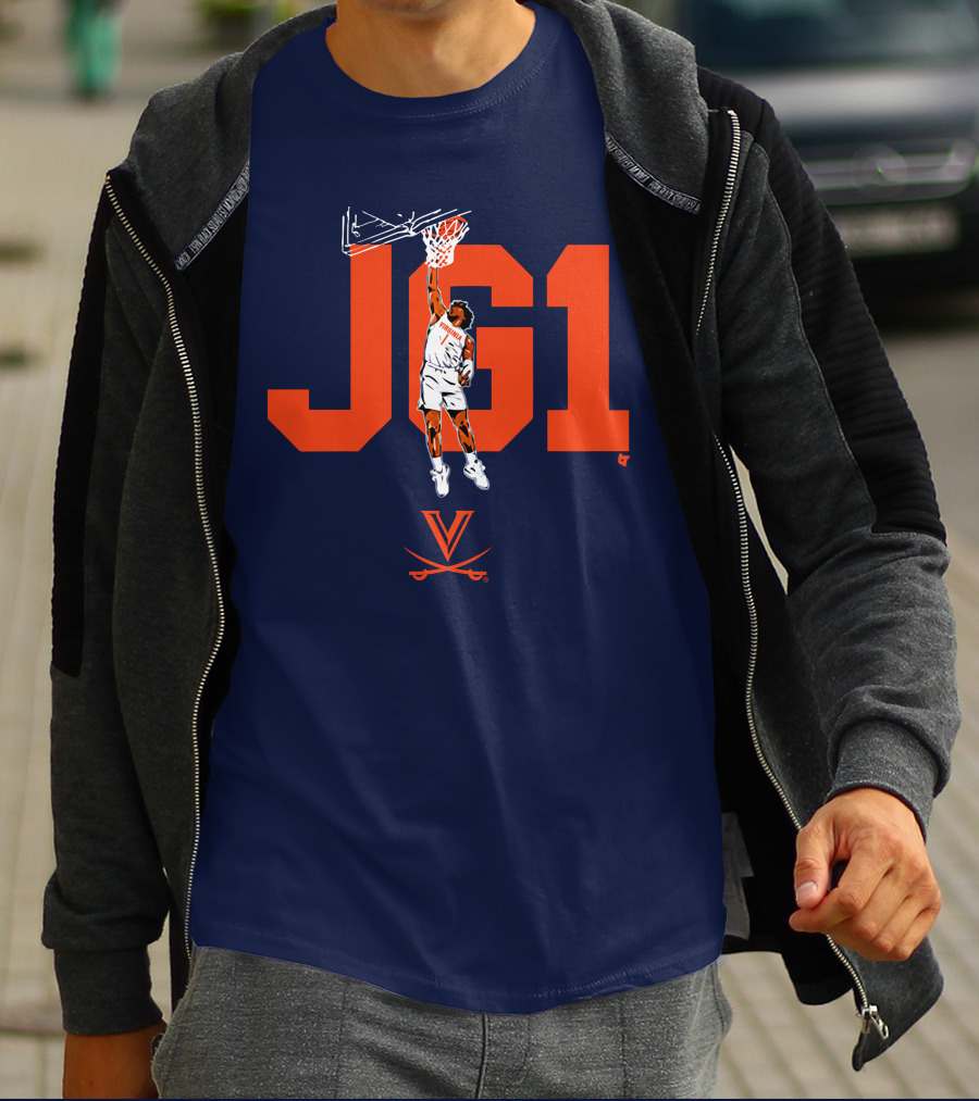 Virginia Basketball Jayden Gardner JG1 Dunk T-Shirt