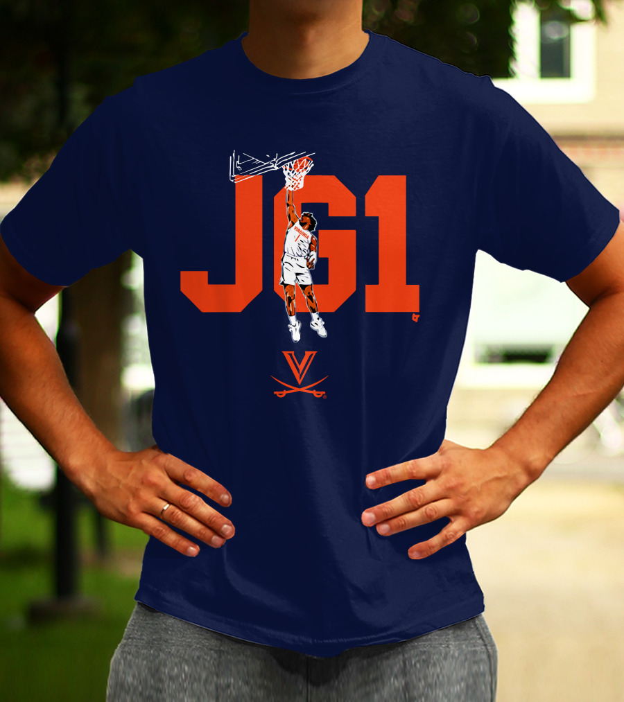 Virginia Basketball Jayden Gardner JG1 Dunk T-Shirt