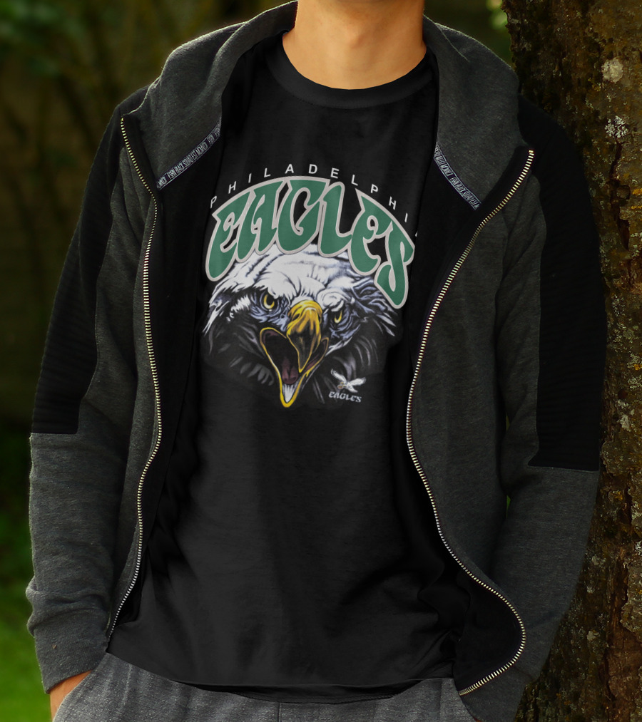 Philadelphia Eagles Eagle Vintage Logo Christmas T-Shirt