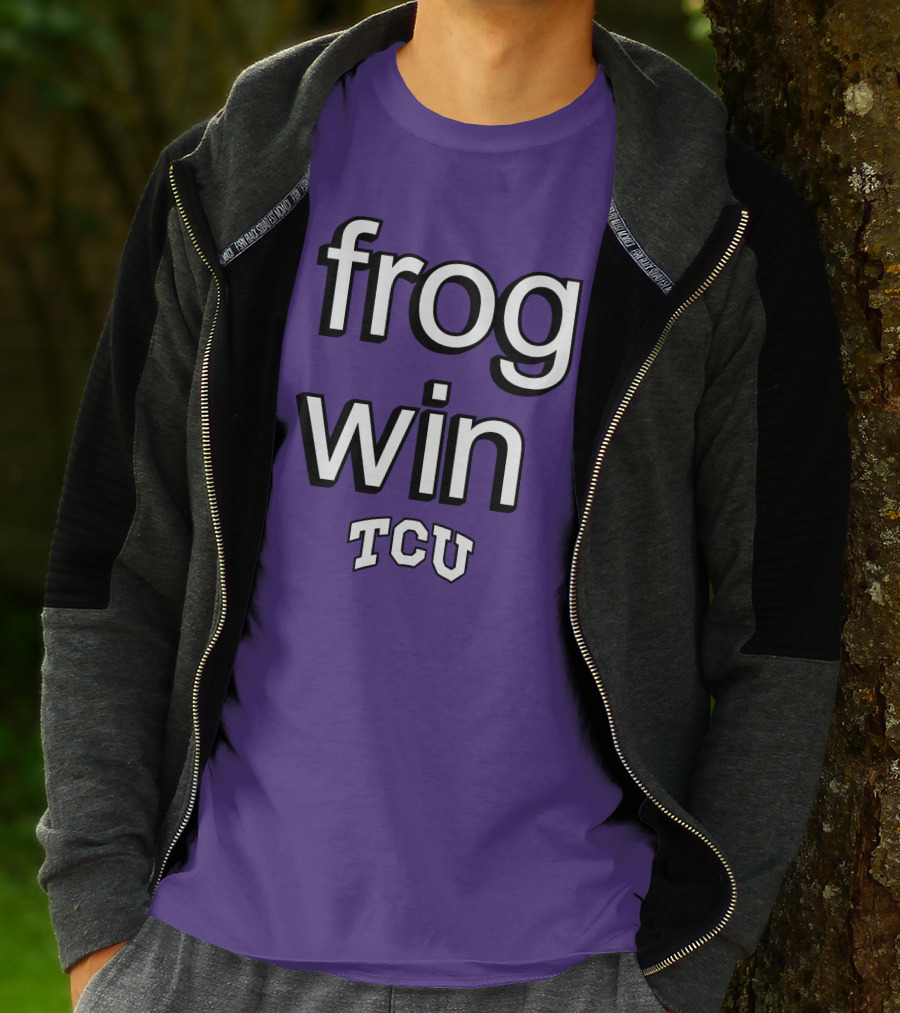 Frog Win TCU Football T-Shirt