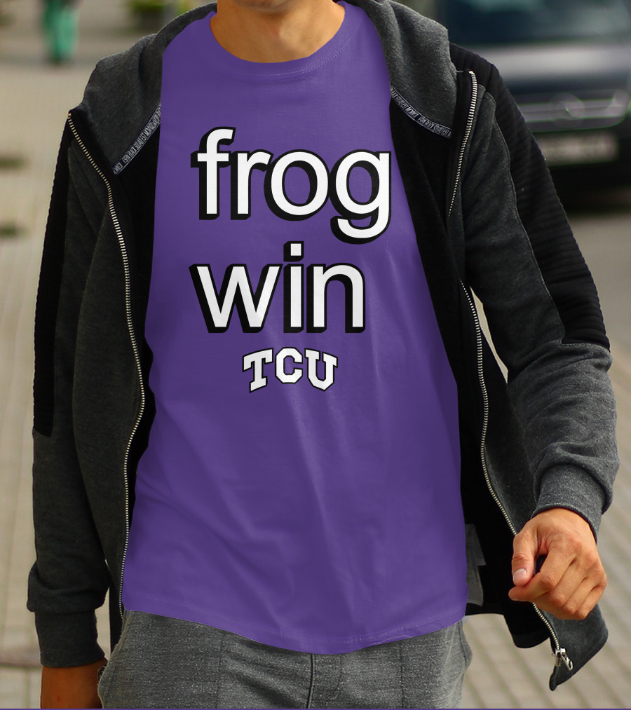 Frog Win TCU Football T-Shirt