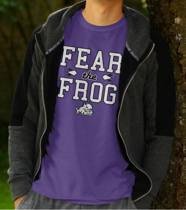 Fear The Frog TCU Football Horned Frog Spirit T-Shirt
