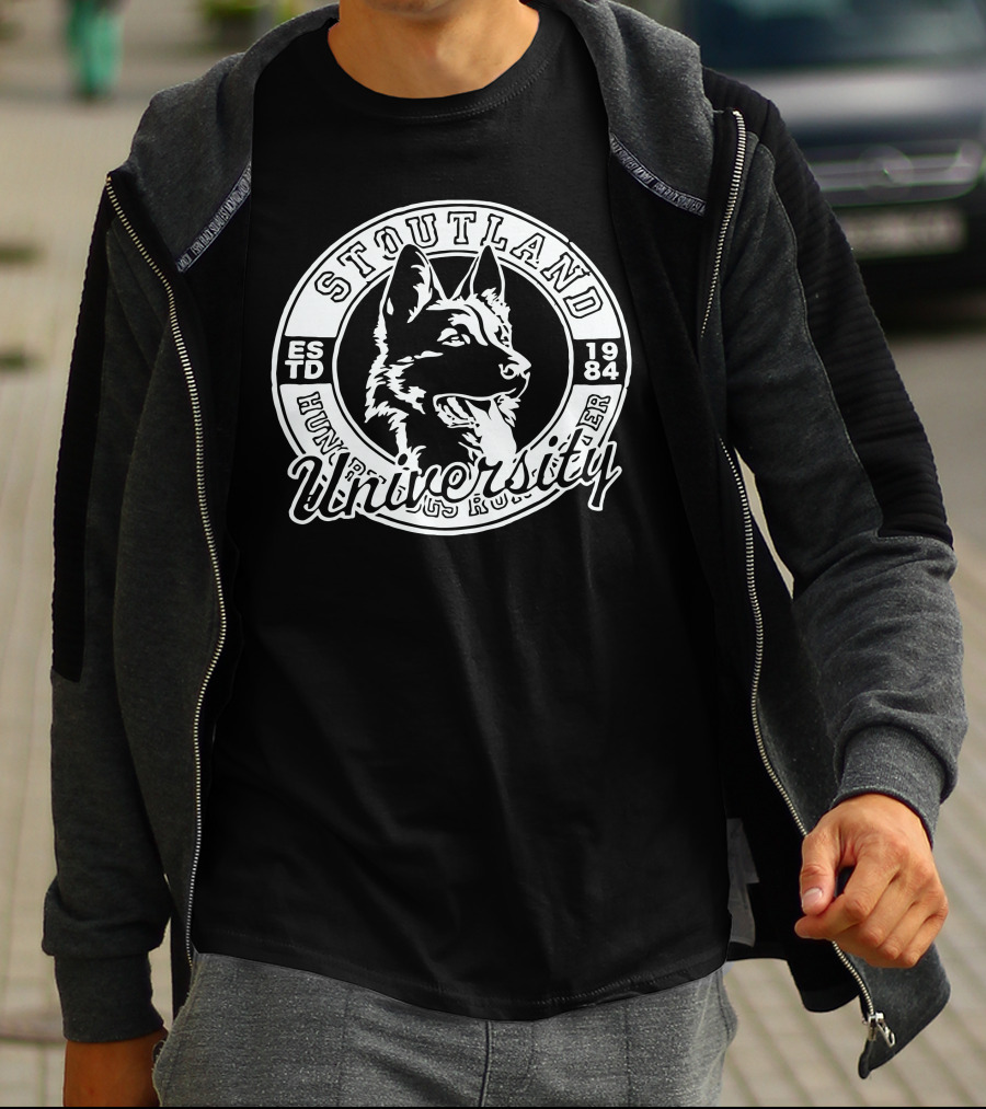 Stoutland University Estd 1984 Dog T-Shirt