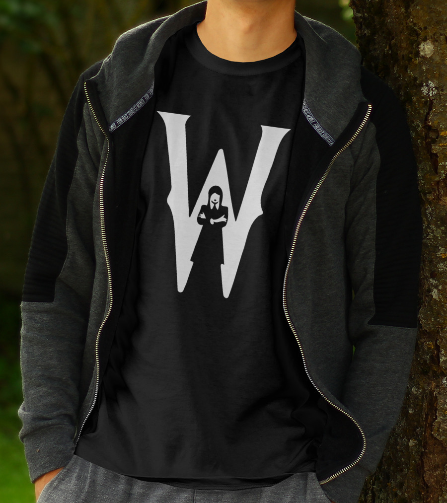 Wednesday Addams Nevermore Trending TV Series Iconic 'W' Logo T-Shirt