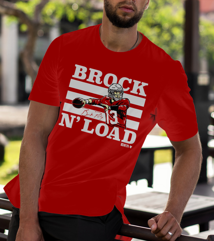 BROCK PURDY BROCK N LOAD NFLPA Football T-Shirt