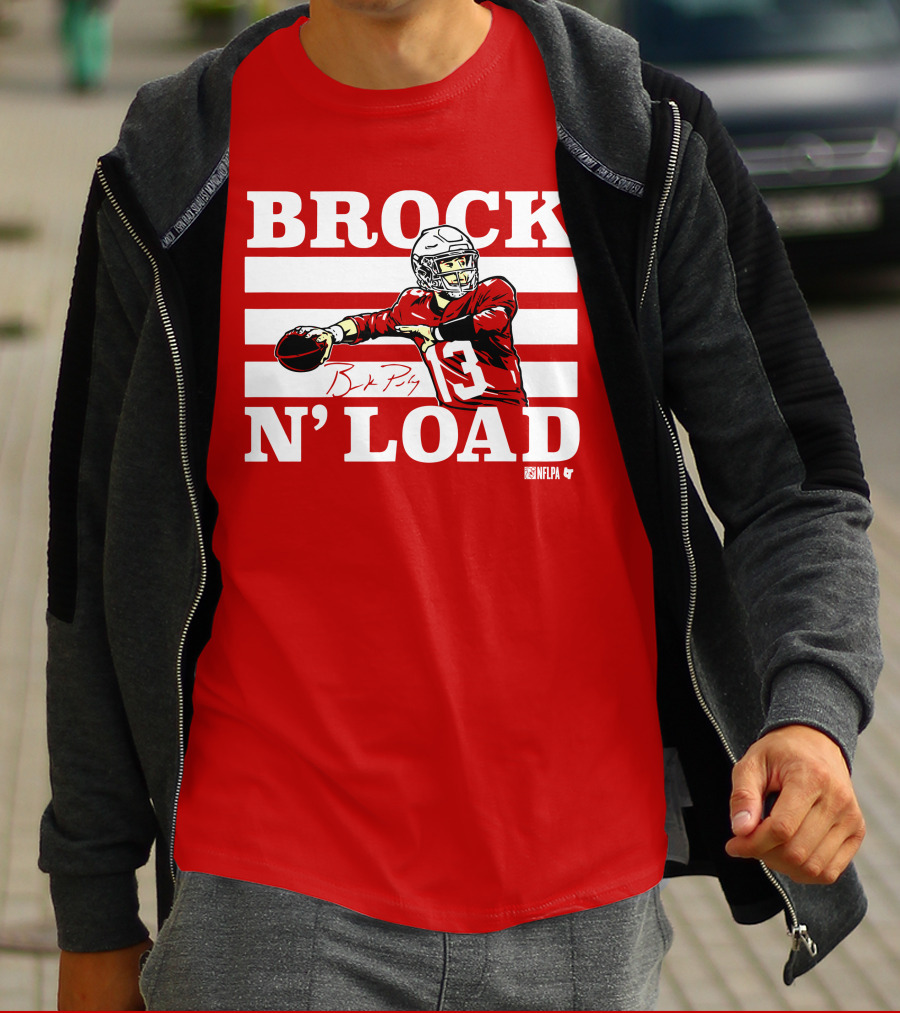 BROCK PURDY BROCK N LOAD NFLPA Football T-Shirt