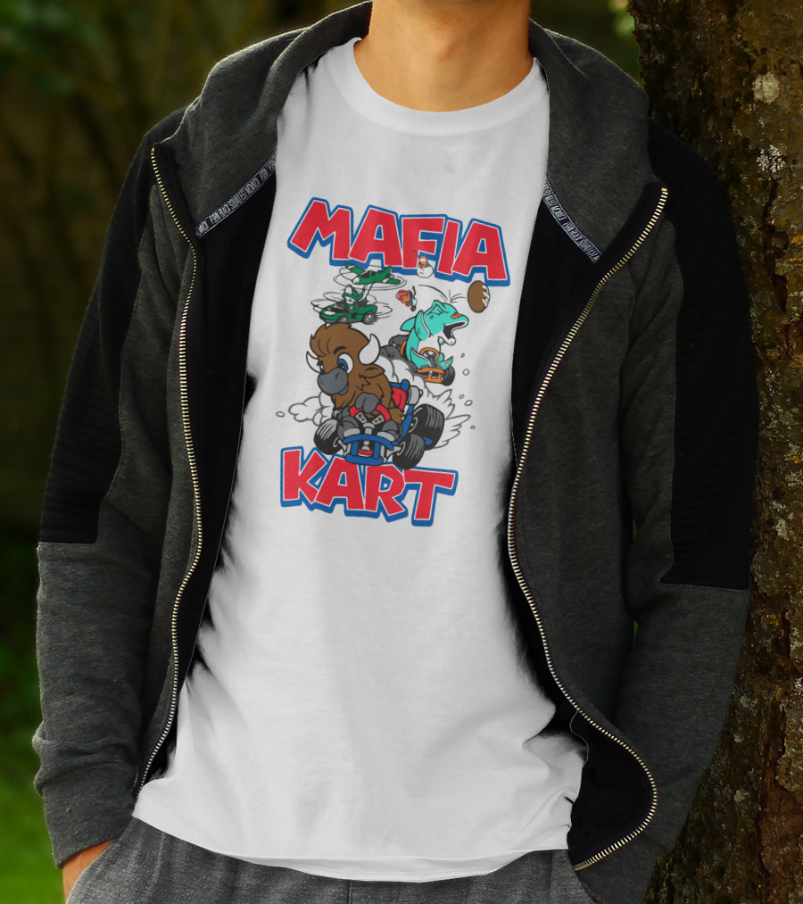 Buffalo Racing Fun Mafia Kart Football Chaos T-Shirt