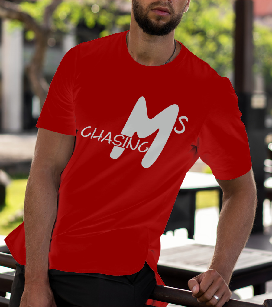 Chasing Ms Retro Style Bold Red T-Shirt