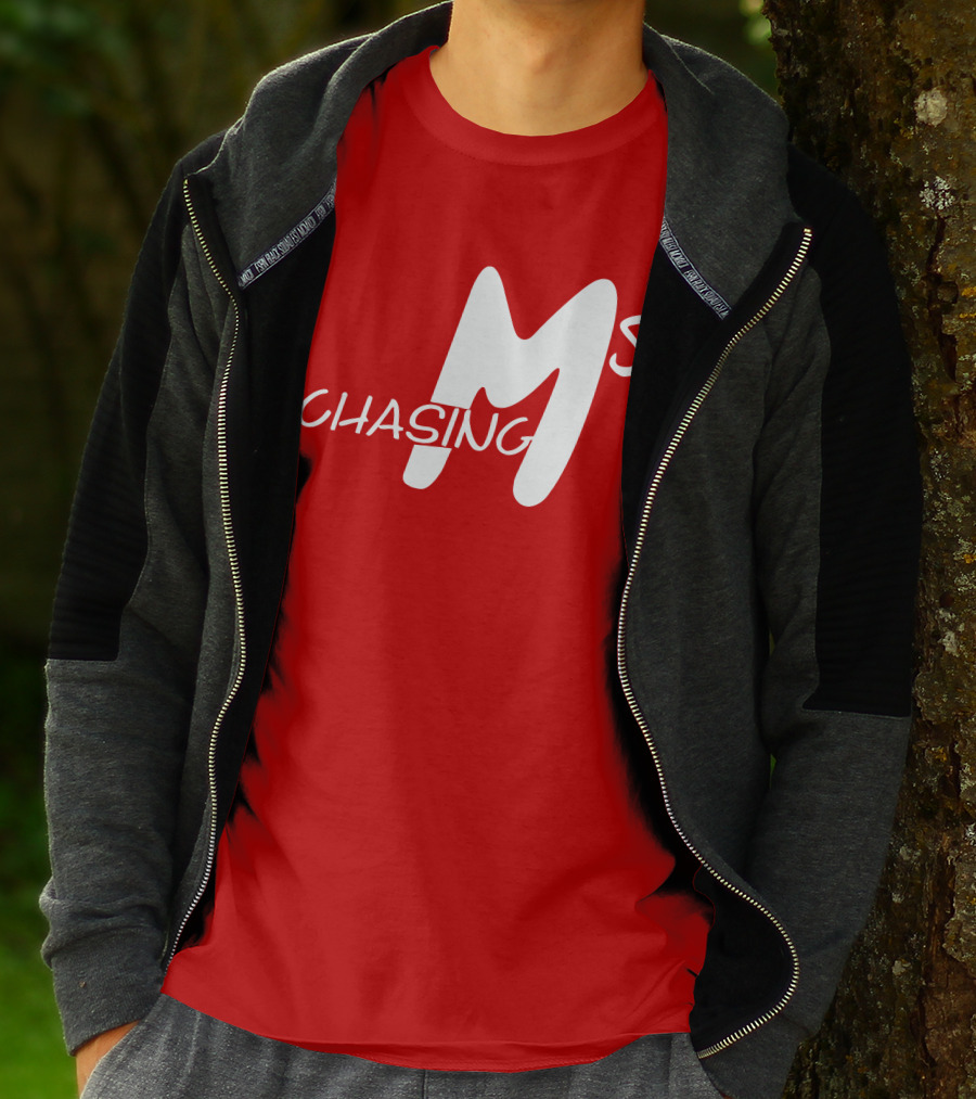 Chasing Ms Retro Style Bold Red T-Shirt