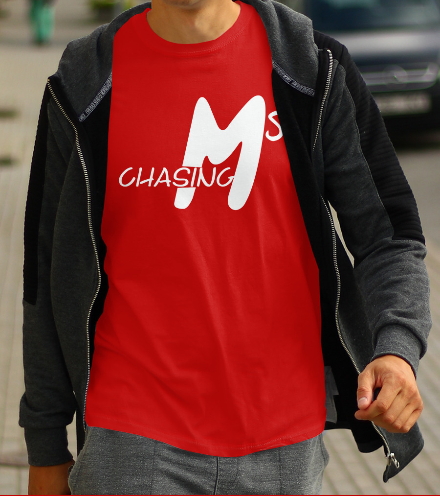 Chasing Ms Retro Style Bold Red T-Shirt