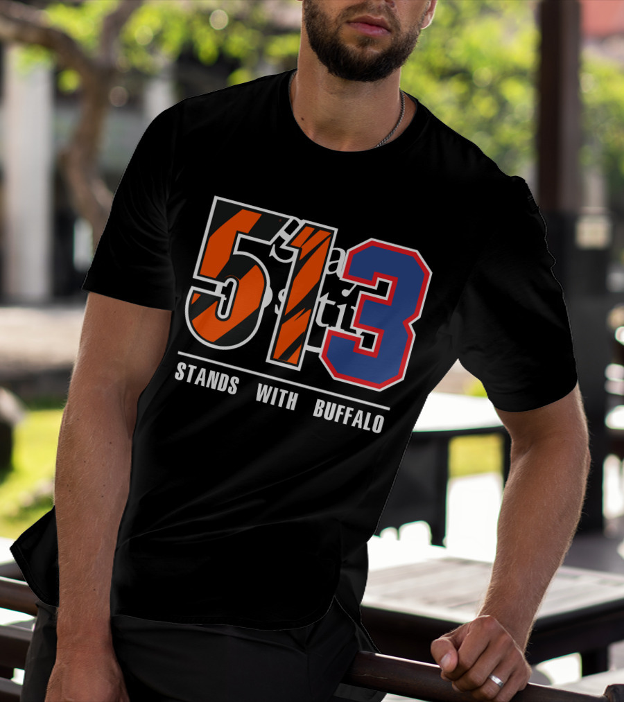 513 Stands With Buffalo Bengals 513 Meaning T-Shirt