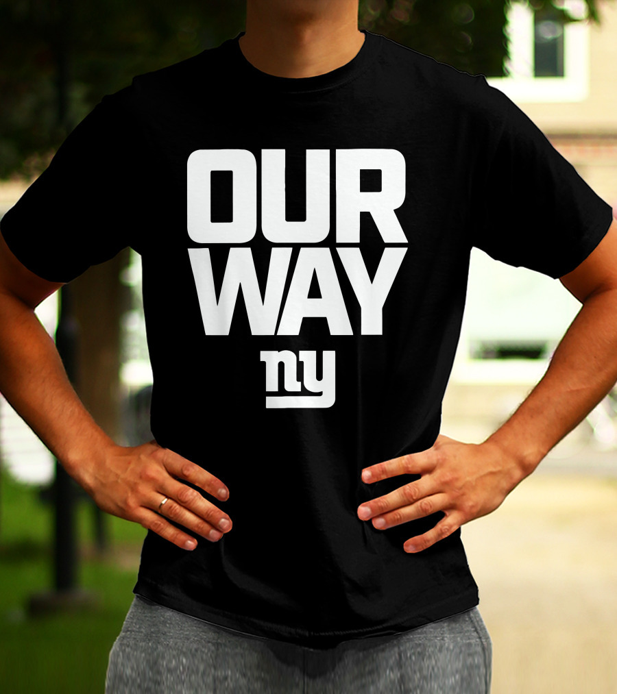 OUR WAY NY Giants Football T-Shirt