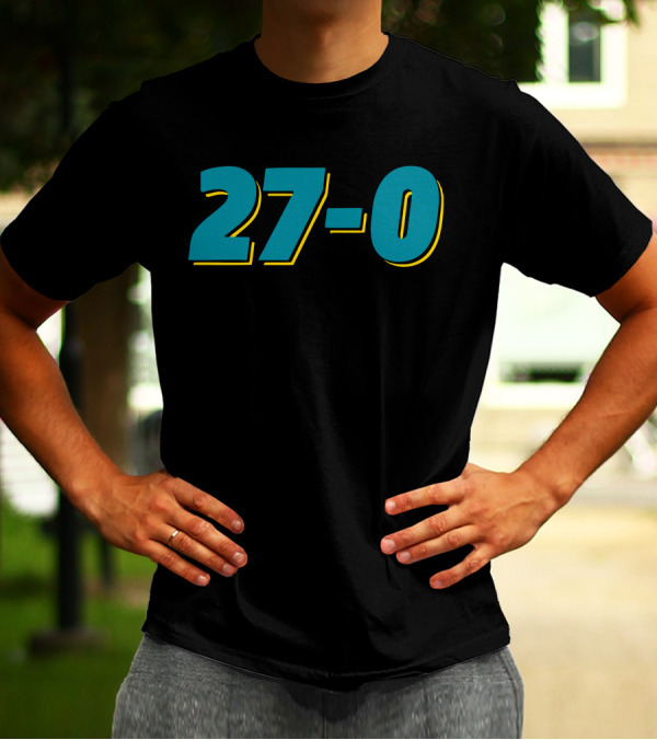 Jacksonville 27-0 Victory Score T-Shirt
