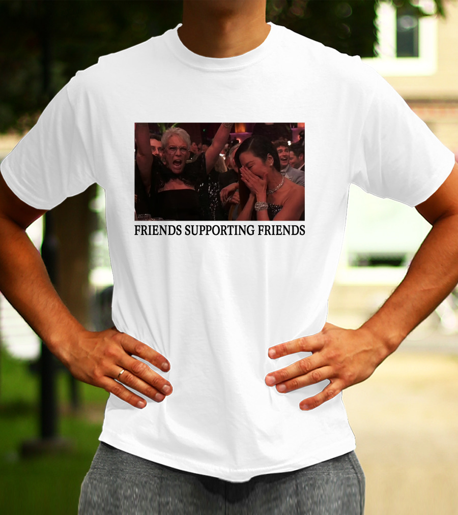 FRIENDS SUPPORTING FRIENDS MICHELLE YEOH JAMIE LEE CURTIS T-Shirt