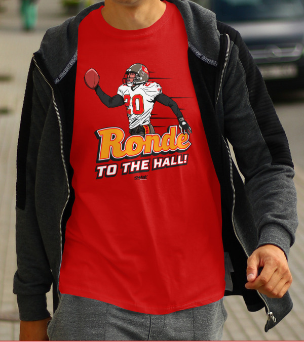 Ronde Barber Tampa Bay Buccaneers Hall Of Fame T-Shirt