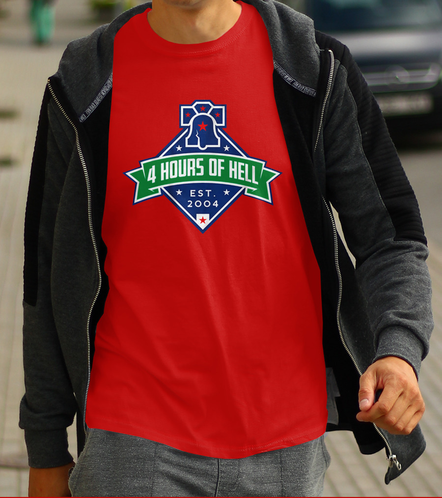 4 Hours Of Hell Philadelphia EST 2004 Liberty Bell T-Shirt