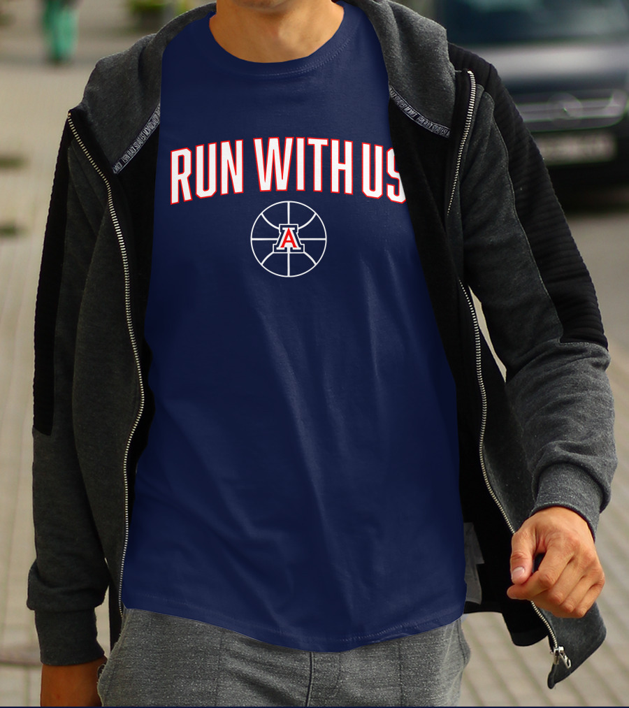 RUN WITH US Arizona Basketball A T-Shirt