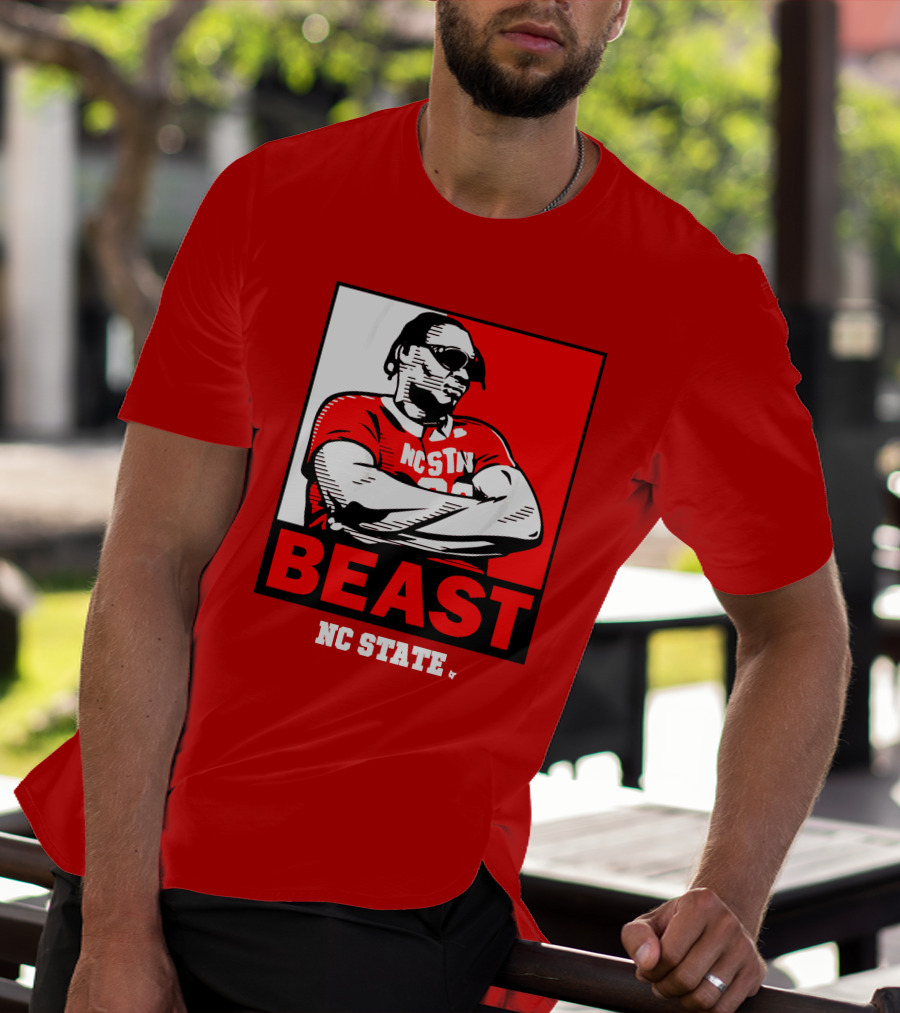 NC State Basketball DJ Burns Beast Shades T-Shirt