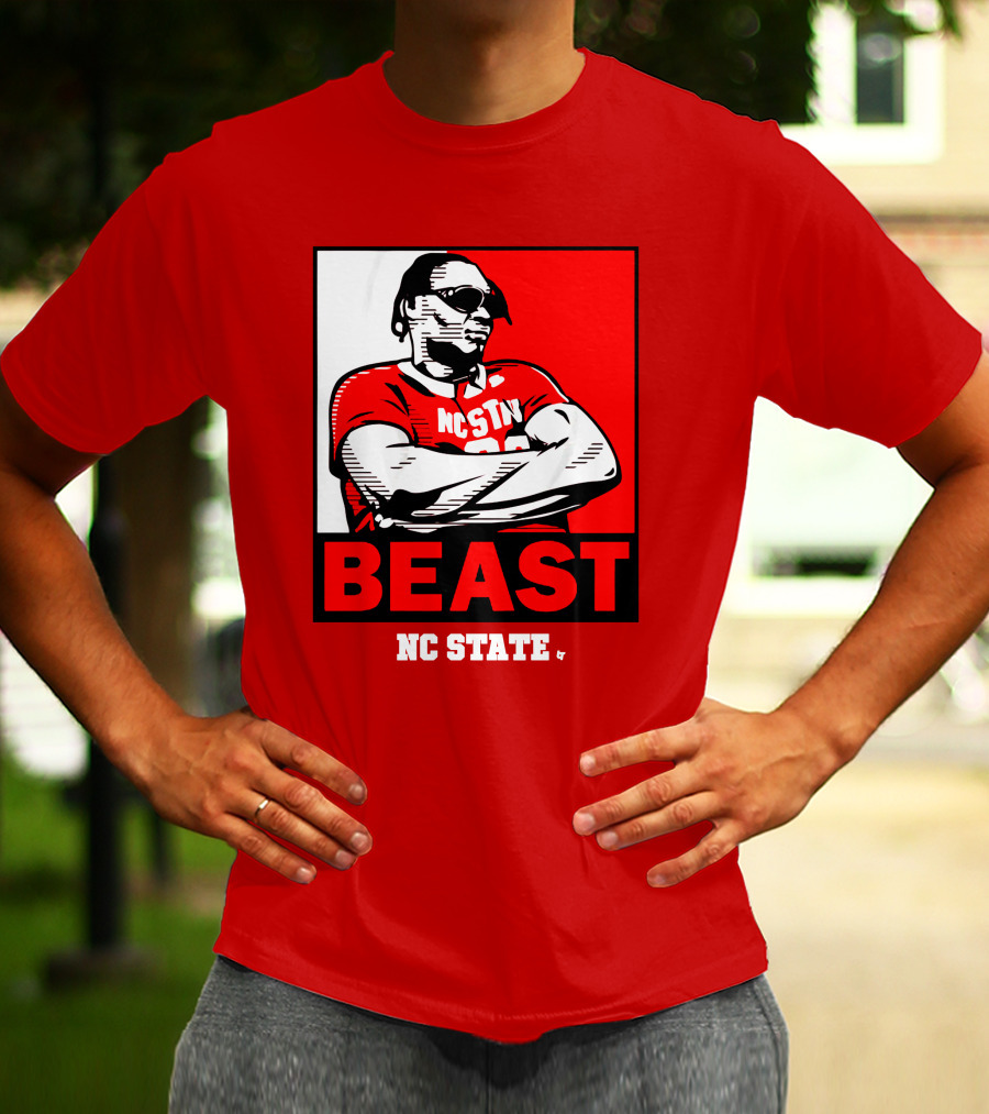 NC State Basketball DJ Burns Beast Shades T-Shirt