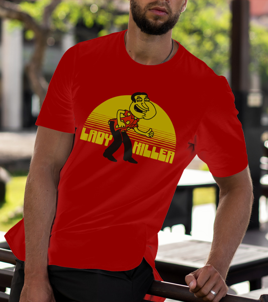 Lady Killer Quagmire Retro Sunset T-Shirt