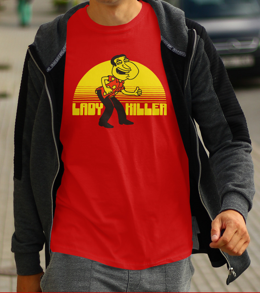 Lady Killer Quagmire Retro Sunset T-Shirt