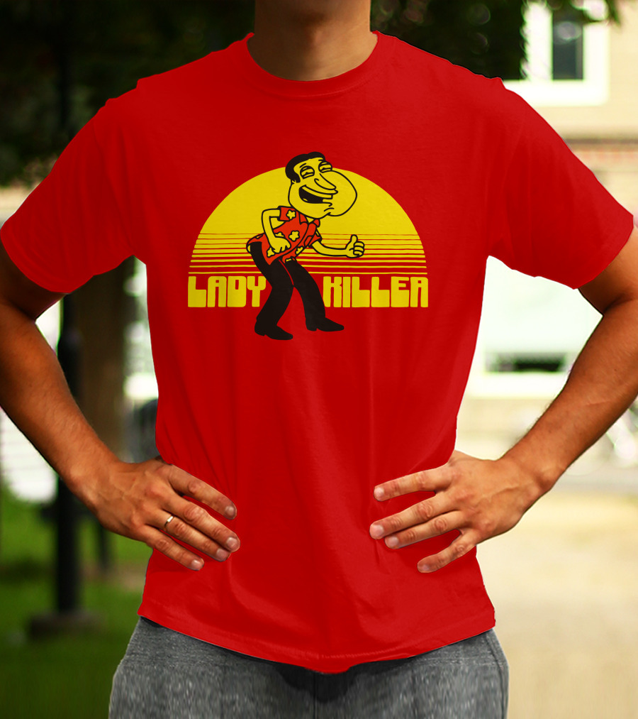 Lady Killer Quagmire Retro Sunset T-Shirt