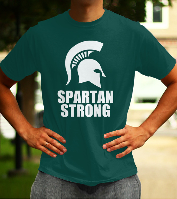 Spartan Strong MSU Helmet T-Shirt