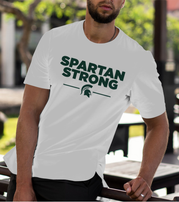 MSU Spartan Strong Helmet T-Shirt