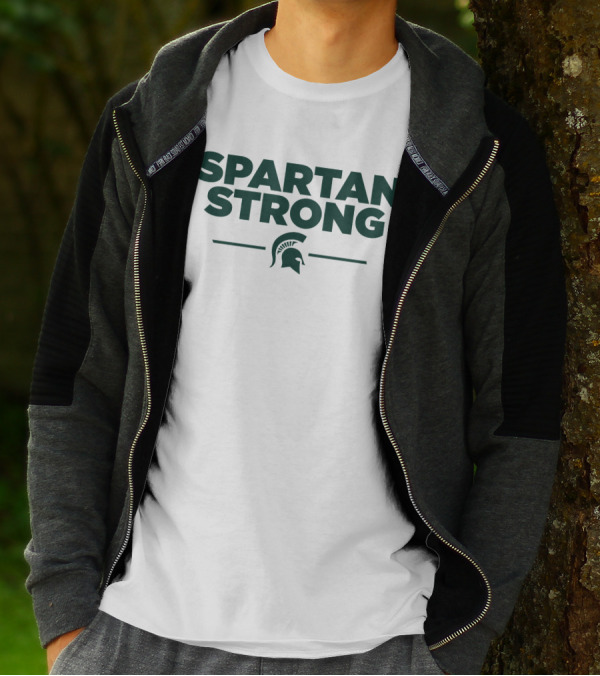 MSU Spartan Strong Helmet T-Shirt