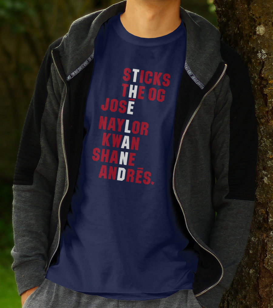 STICKS THE OG JOSE NAYLOR KWAN SHANE ANDRÉS THE LAND NAMES T-Shirt