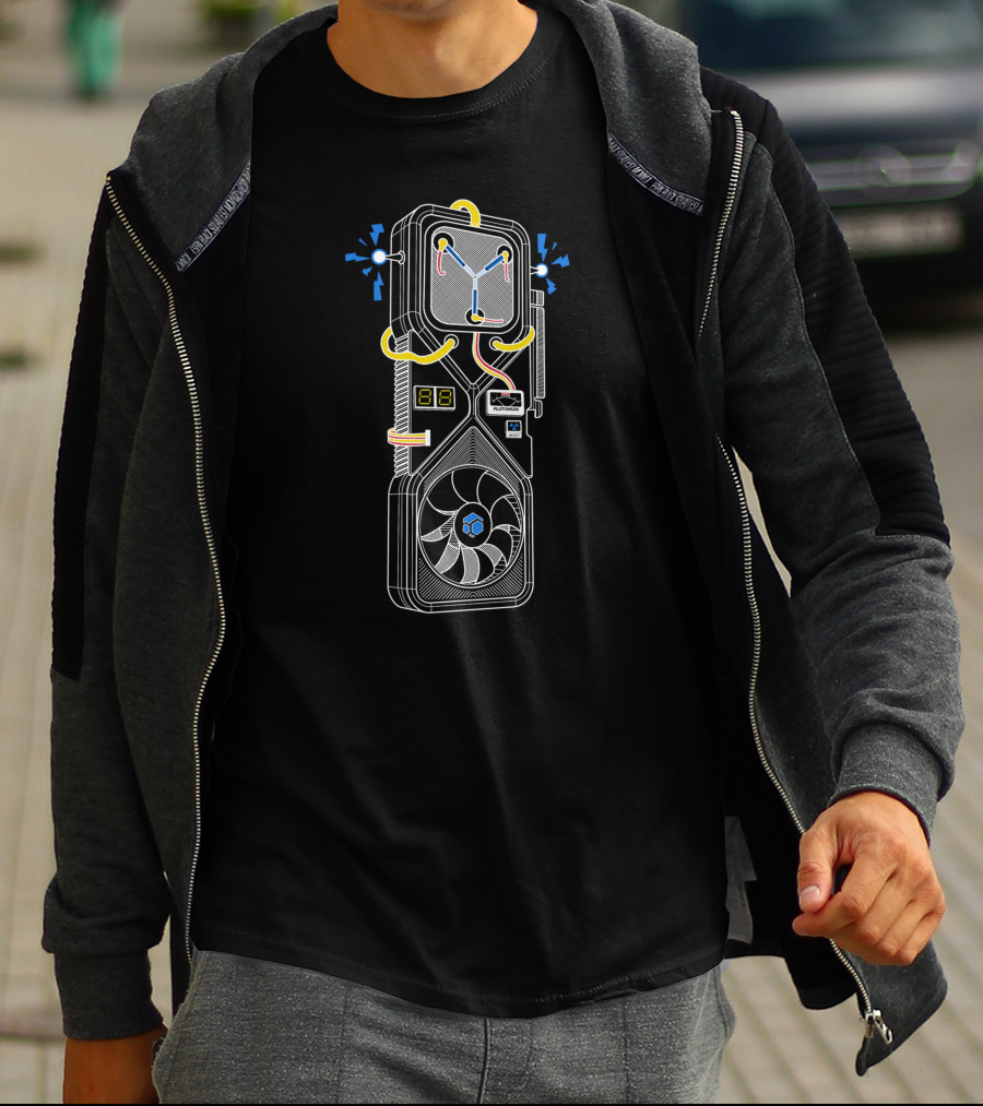 Flux Capacitor Graphics Card 3080 Fusion T-Shirt