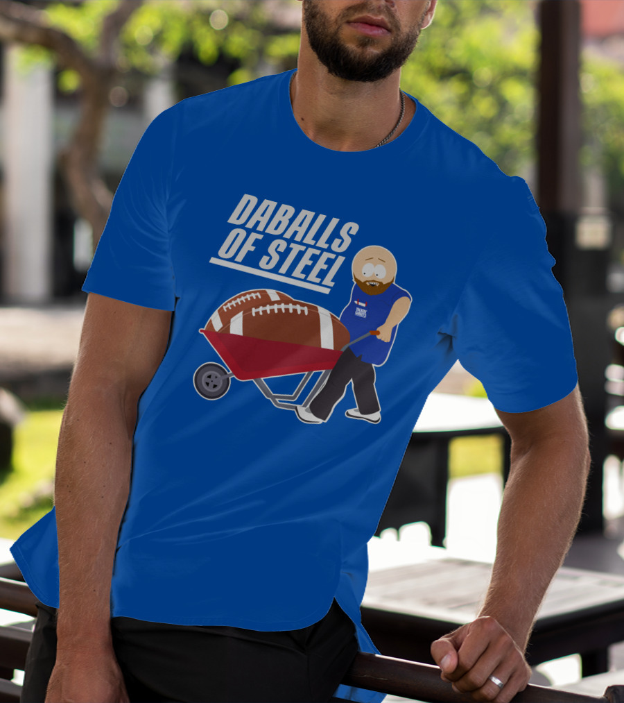 Daballs Of Steel Wheelbarrow Football Carrying Soccer Player T-Shirt