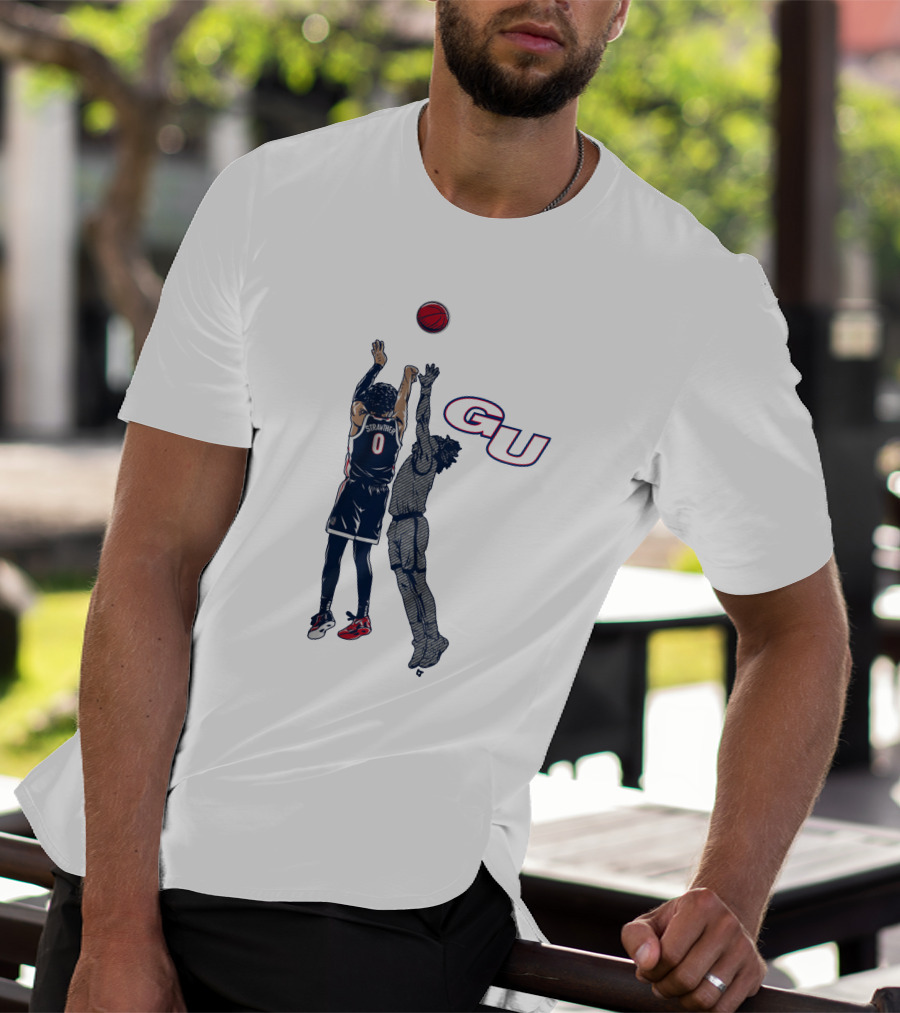 Gonzaga Basketball Julian Strawther Iconic Game-Winning Shot GU T-Shirt