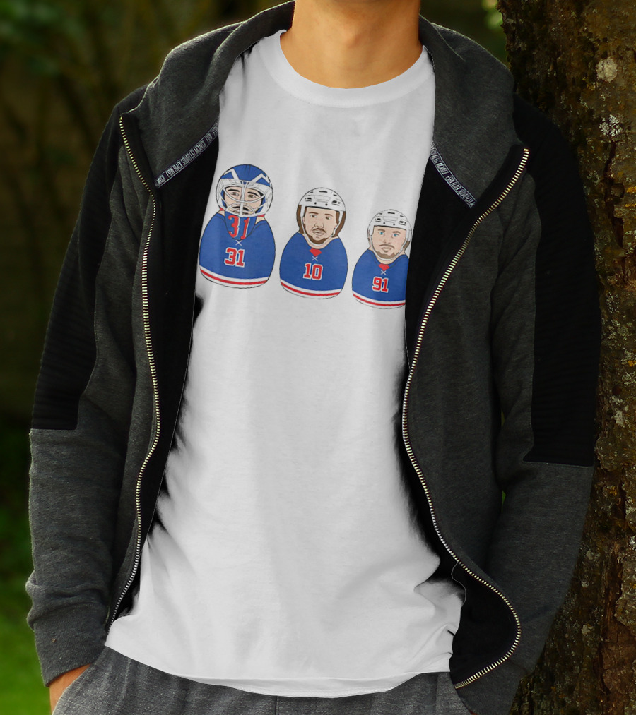 NY Hockey Russian Doll Design 31 10 91 T-Shirt
