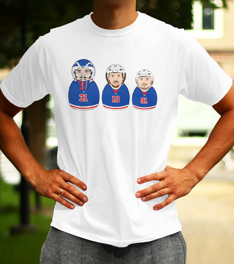 NY Hockey Russian Doll Design 31 10 91 T-Shirt