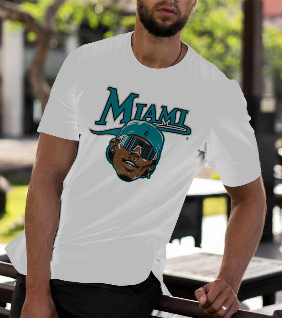 Jazz Chisholm Swag Head Miami Baseball Logo Look T-Shirt