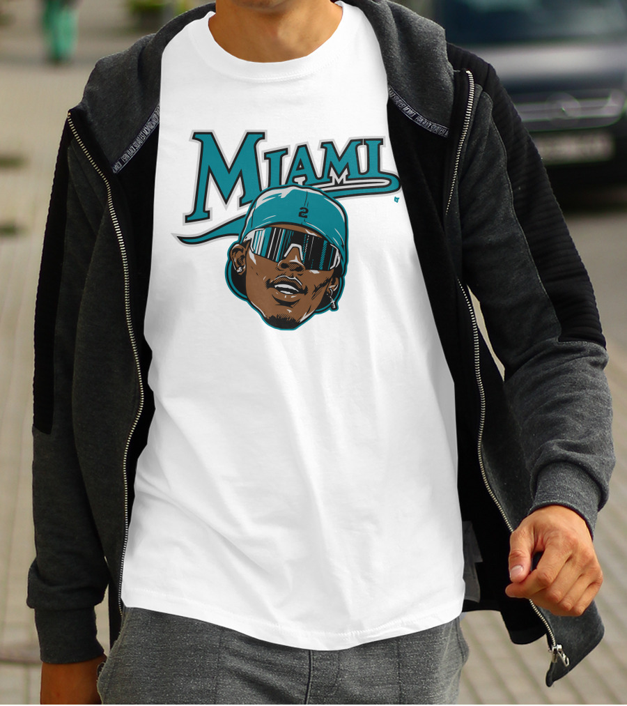 Jazz Chisholm Swag Head Miami Baseball Logo Look T-Shirt