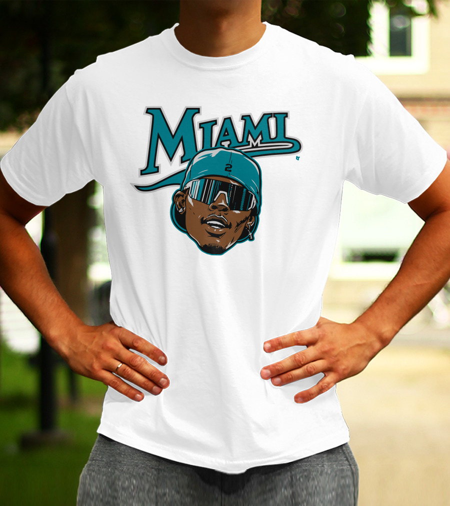 Jazz Chisholm Swag Head Miami Baseball Logo Look T-Shirt