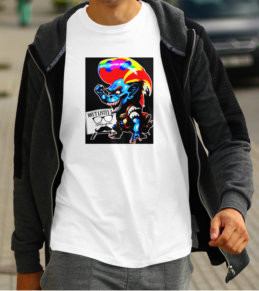 Don't Listen Sparkletroll Nerdcognito Glasses T-Shirt