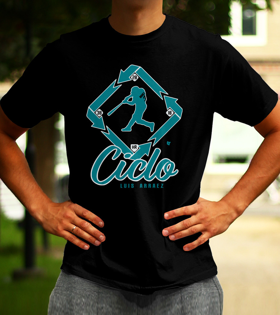 Ciclo Luis Arraez Baseball Diamond Pathway T-Shirt