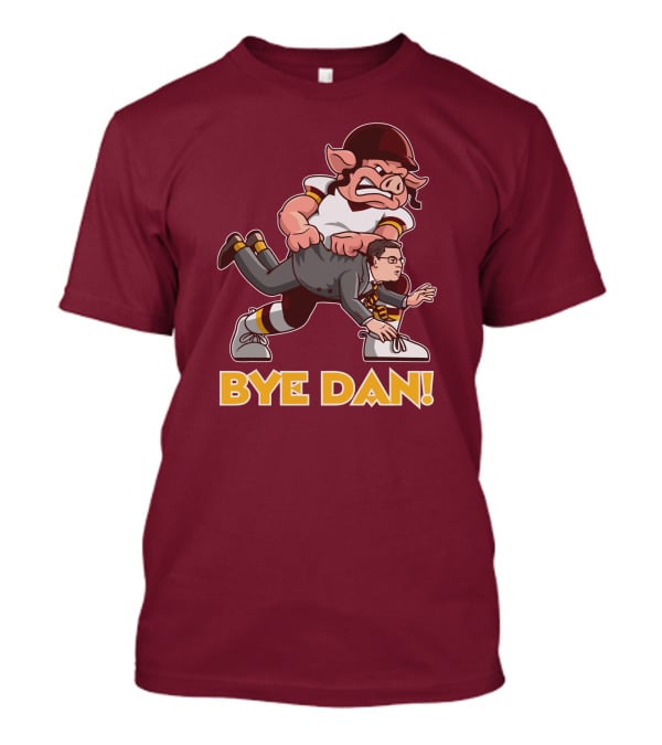 BYE DAN Football Pig Player Carrying A Man T-Shirt