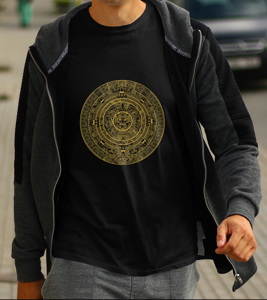 Maya Aztec Calendar Circular T-Shirt