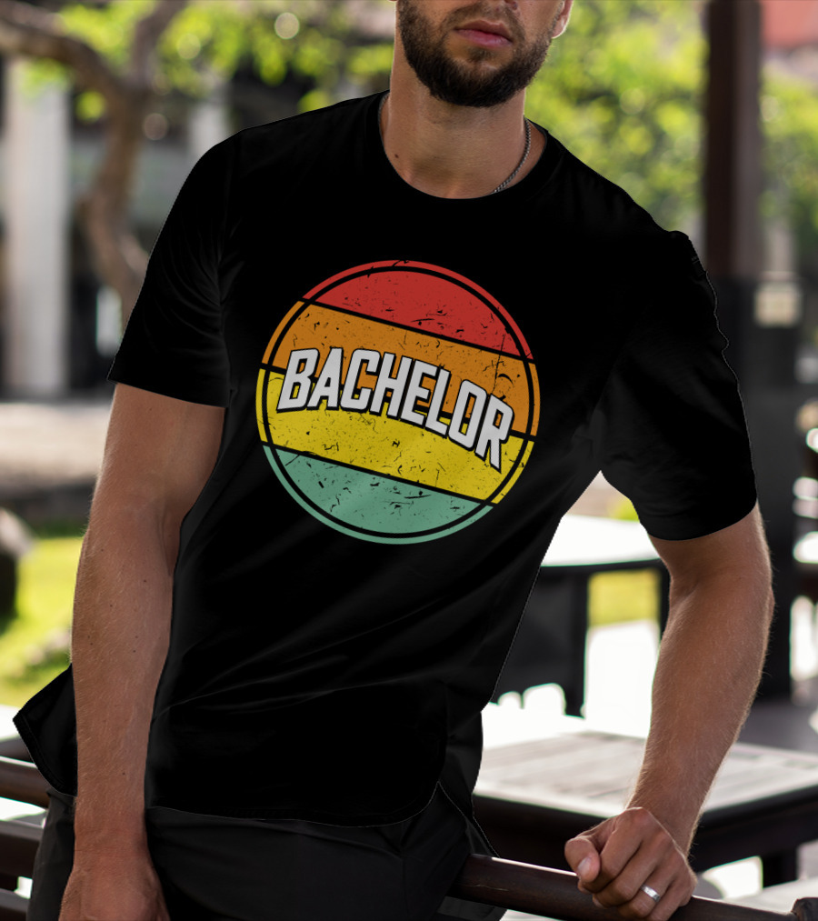 Bachelor Retro Sunset Circle T-Shirt
