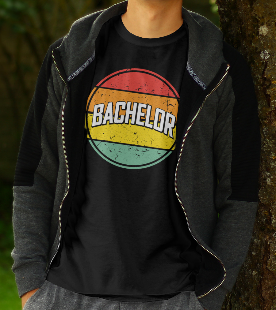Bachelor Retro Sunset Circle T-Shirt
