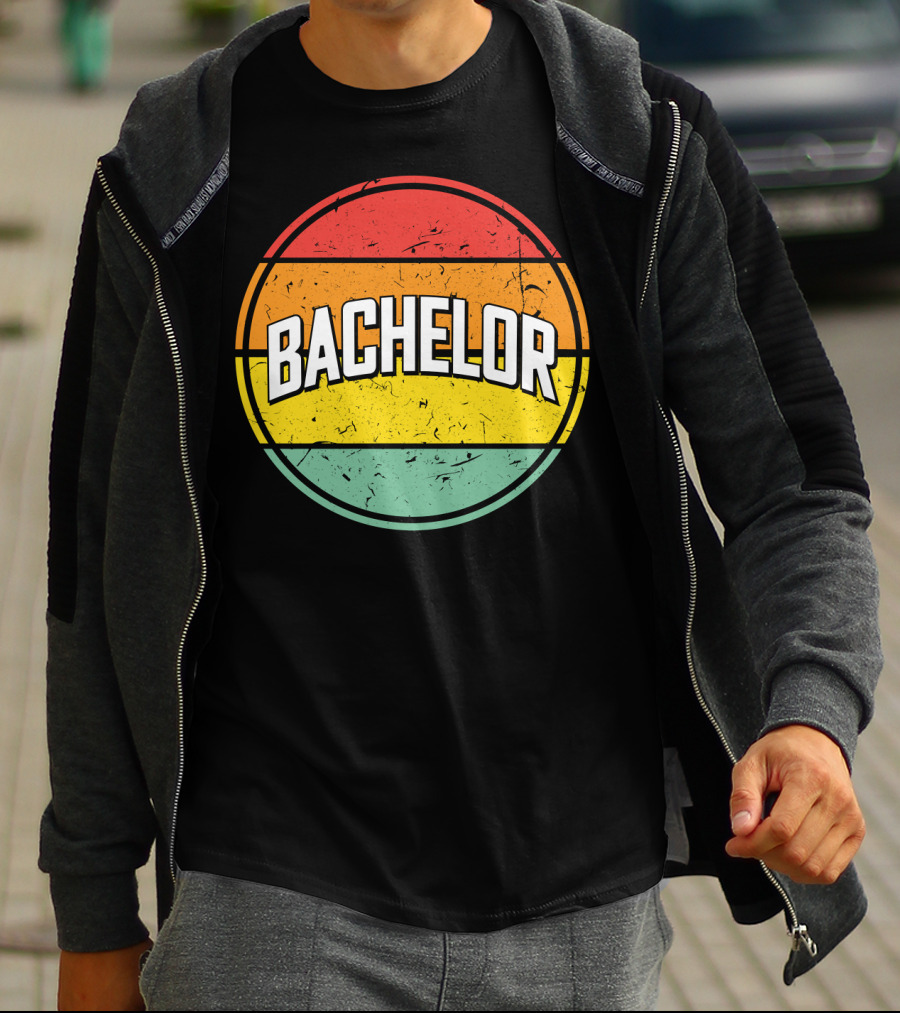 Bachelor Retro Sunset Circle T-Shirt